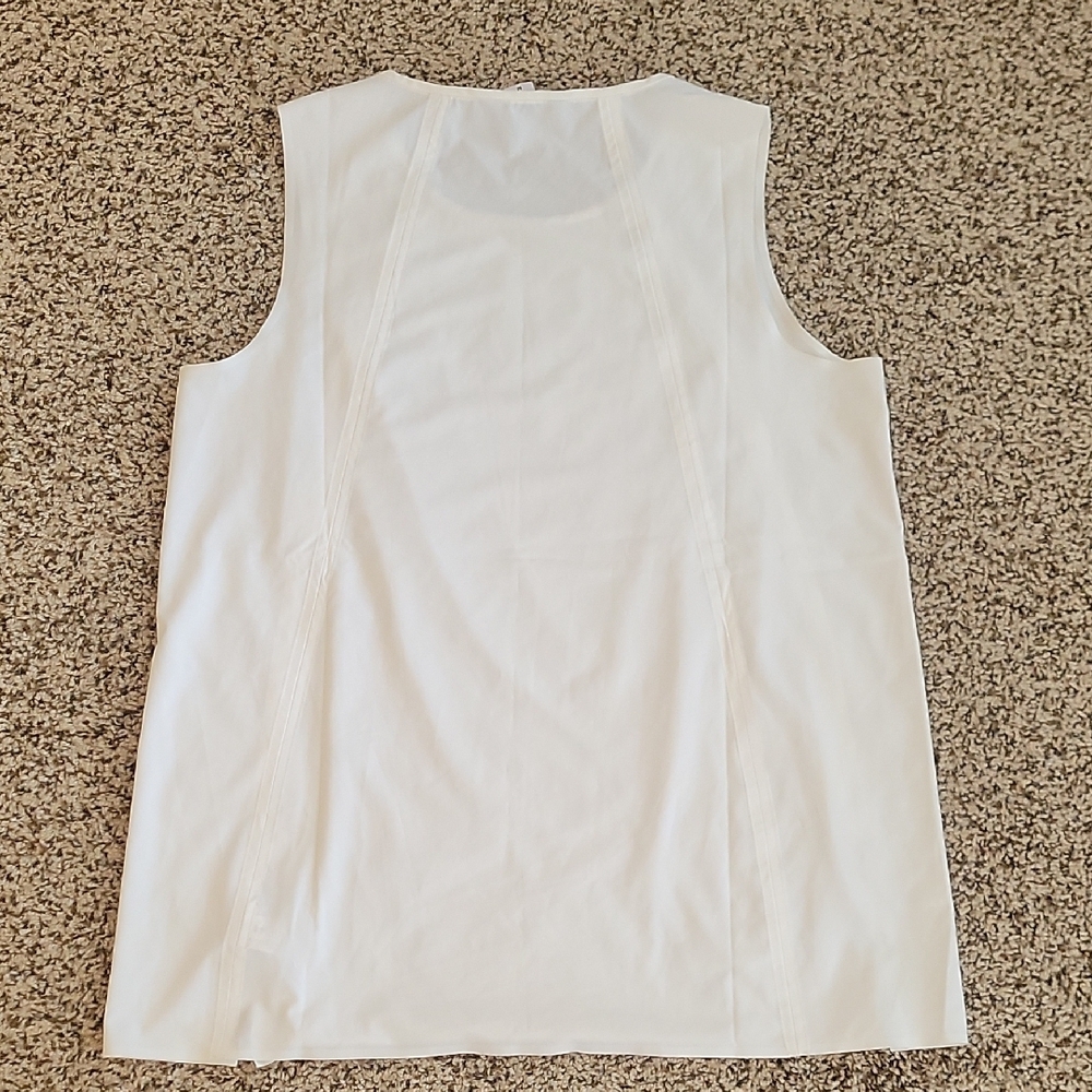 Athleta White Sleeveless Tank Top - Picture 5 of 7